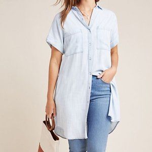 ANTHRO Cloth & Stone Sawyer Chambray Shirtdress